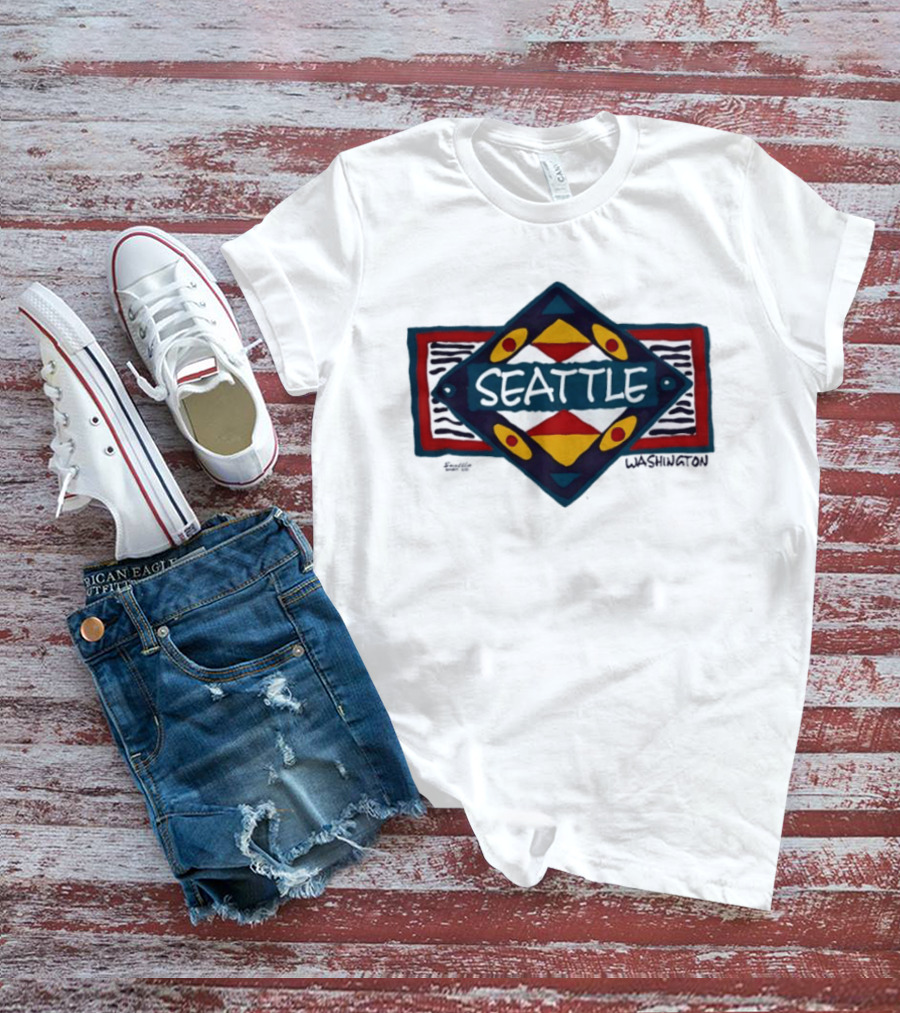 Seattle Washington Geometric Symbolic T-Shirt
