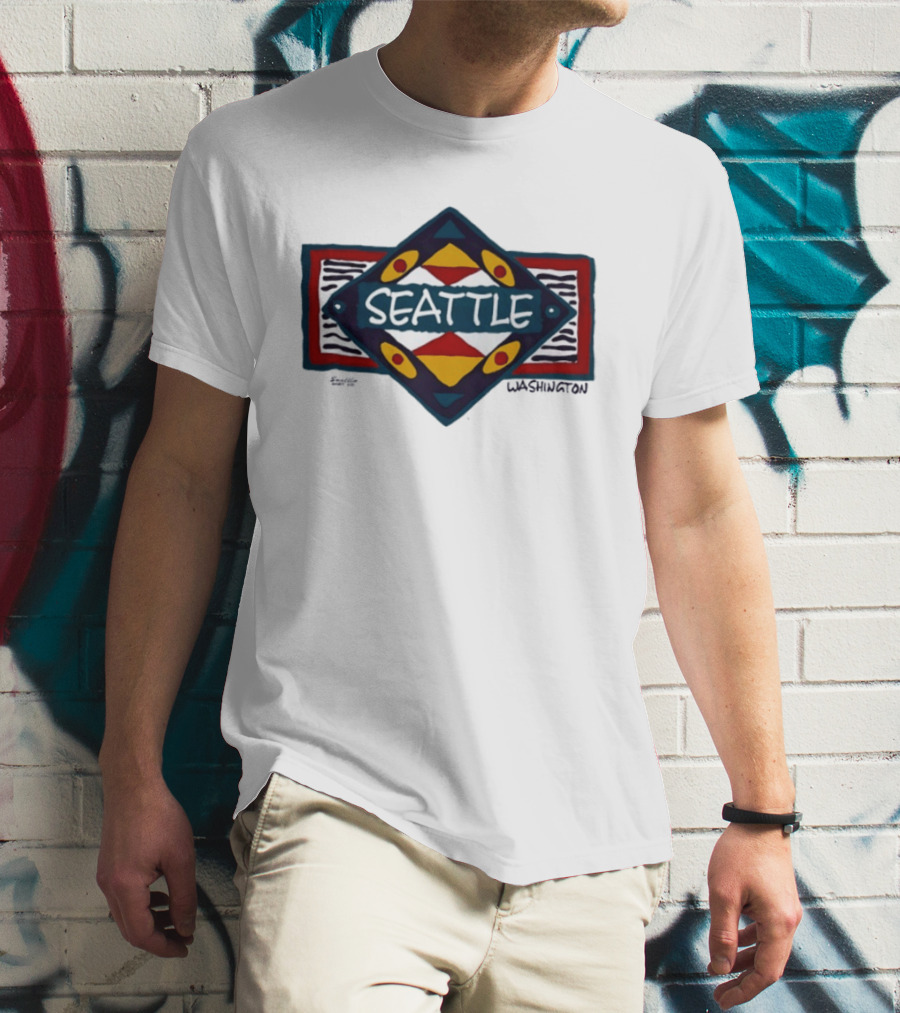 Seattle Washington Geometric Symbolic T-Shirt