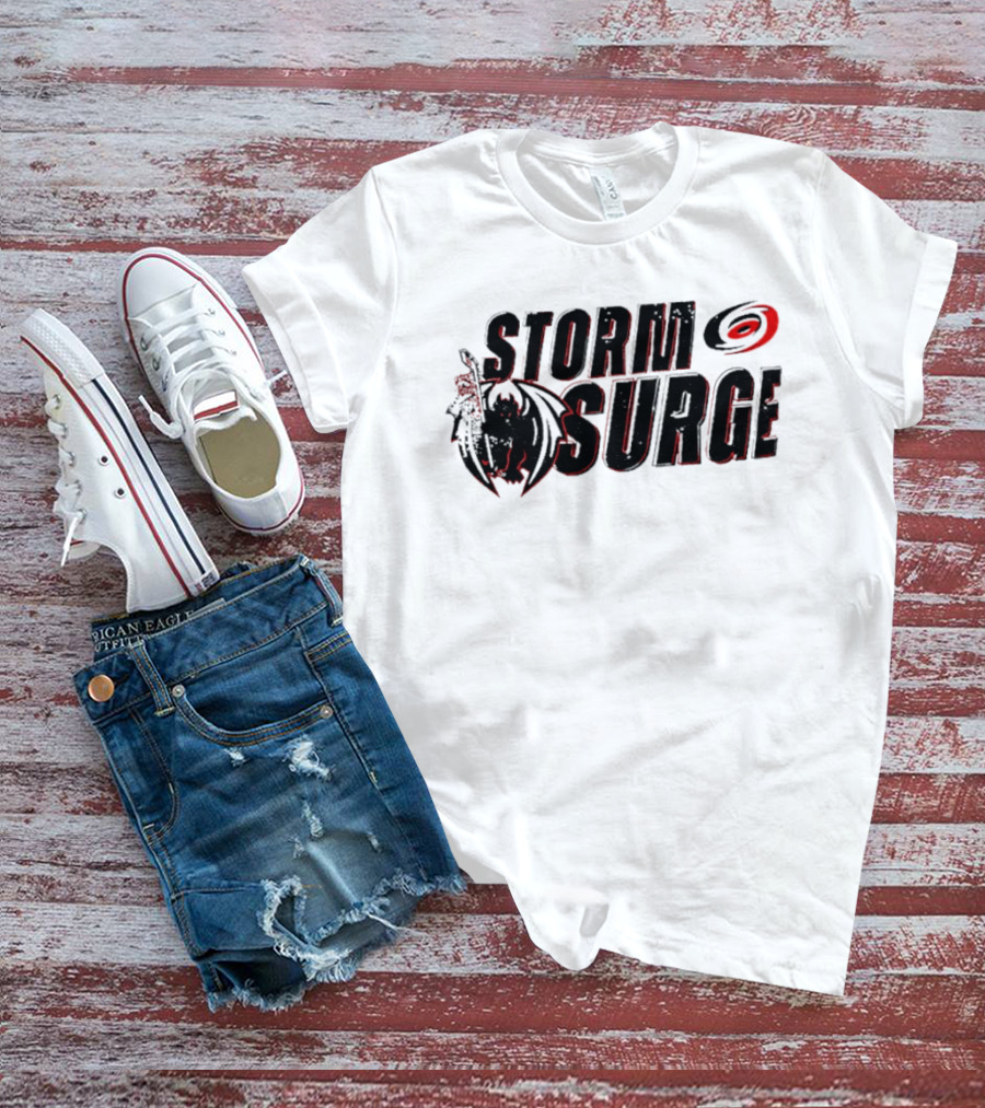 Storm Surge Carolina Hurricanes Hockey Dragon T-Shirt