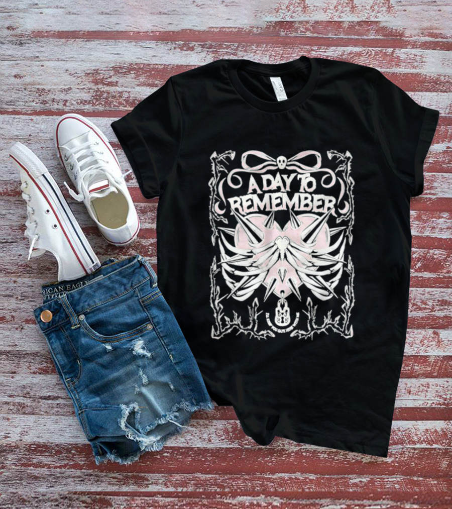 A Day To Remember Spiked Skull And Anchor T-Shirt
