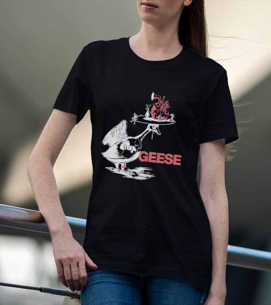 Geese Hieronymus Bosch Style Heart T-Shirt