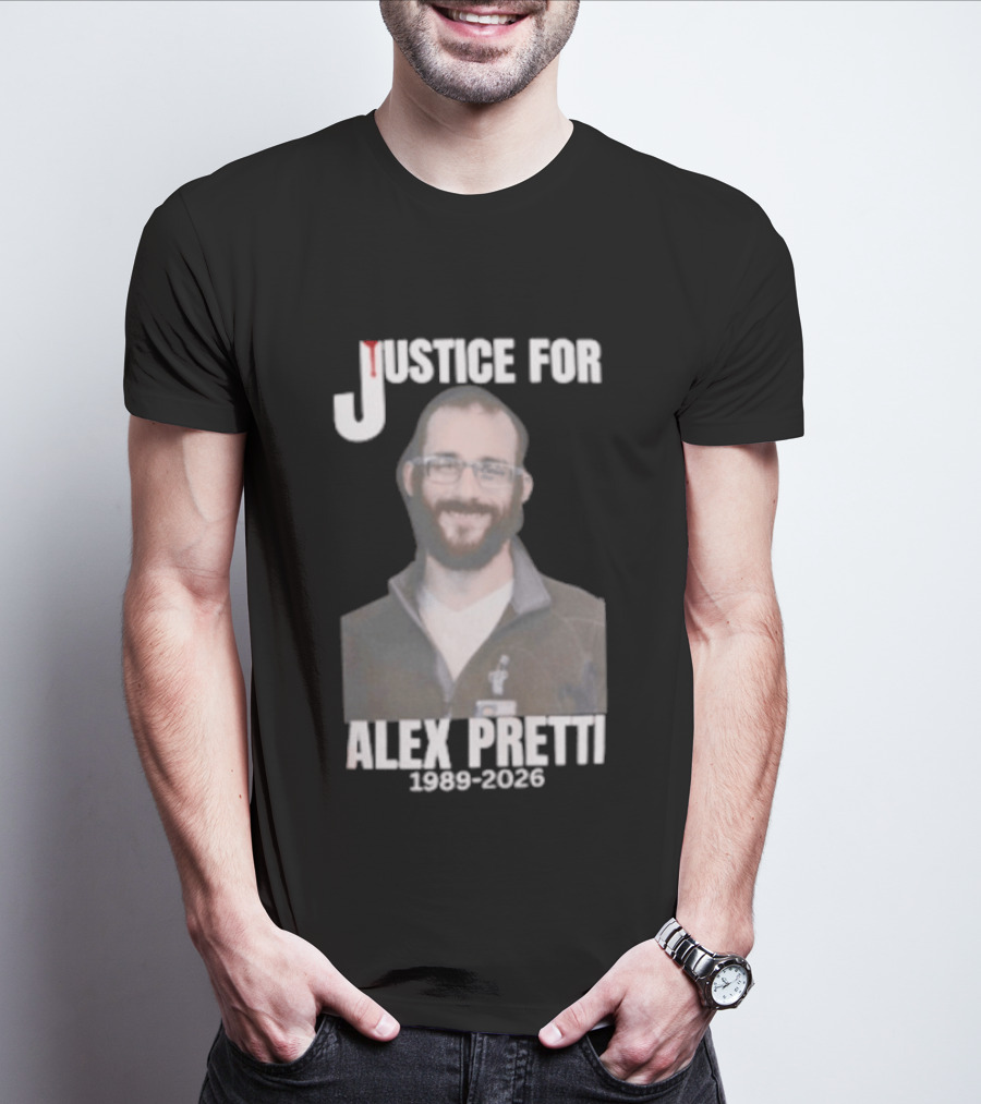 Justice For Alex Pretti 1990 2023 Memorial T-Shirt