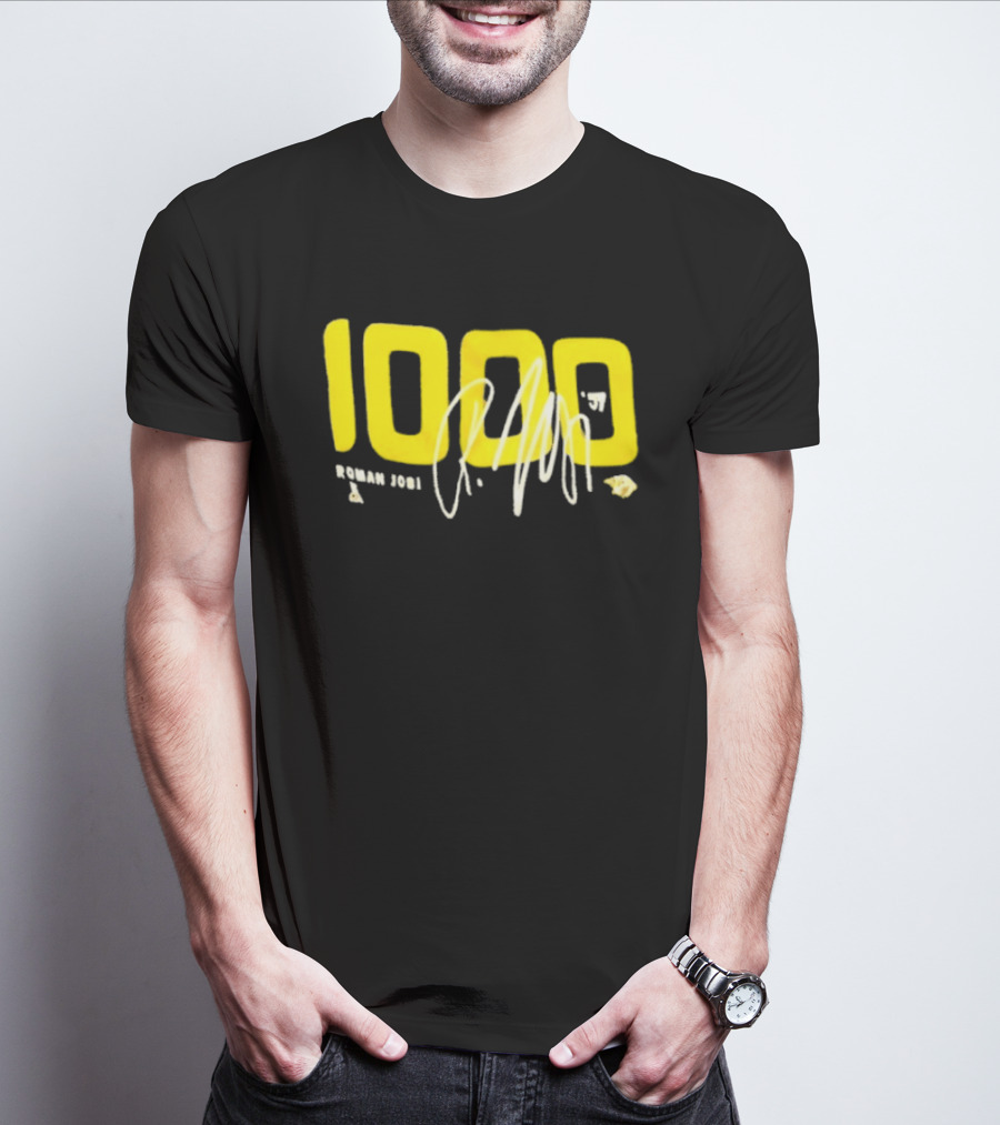 Nashville Predators Roman Josi 1000 Game Milestone Celebration T-Shirt
