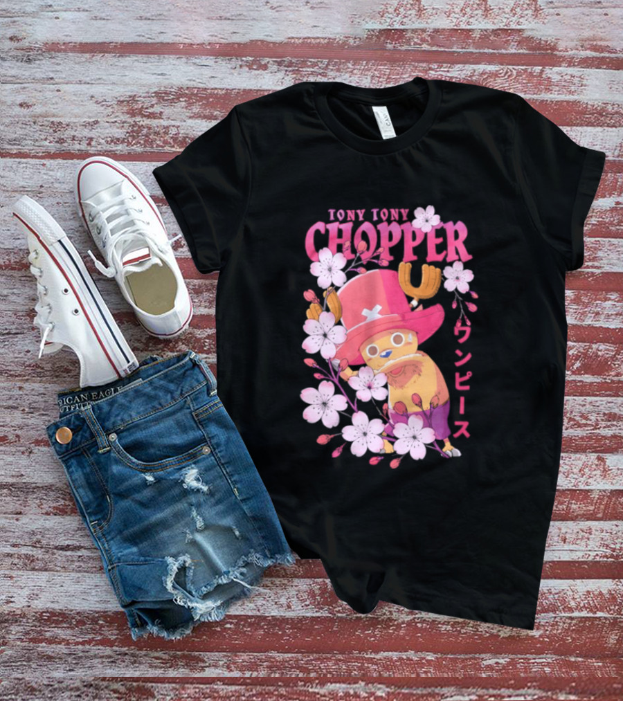 One Piece Tony Tony Chopper Sakura Blossom T-Shirt