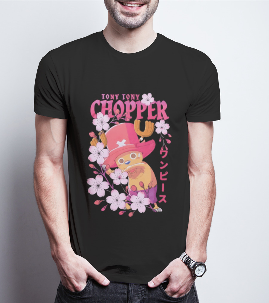 One Piece Tony Tony Chopper Sakura Blossom T-Shirt