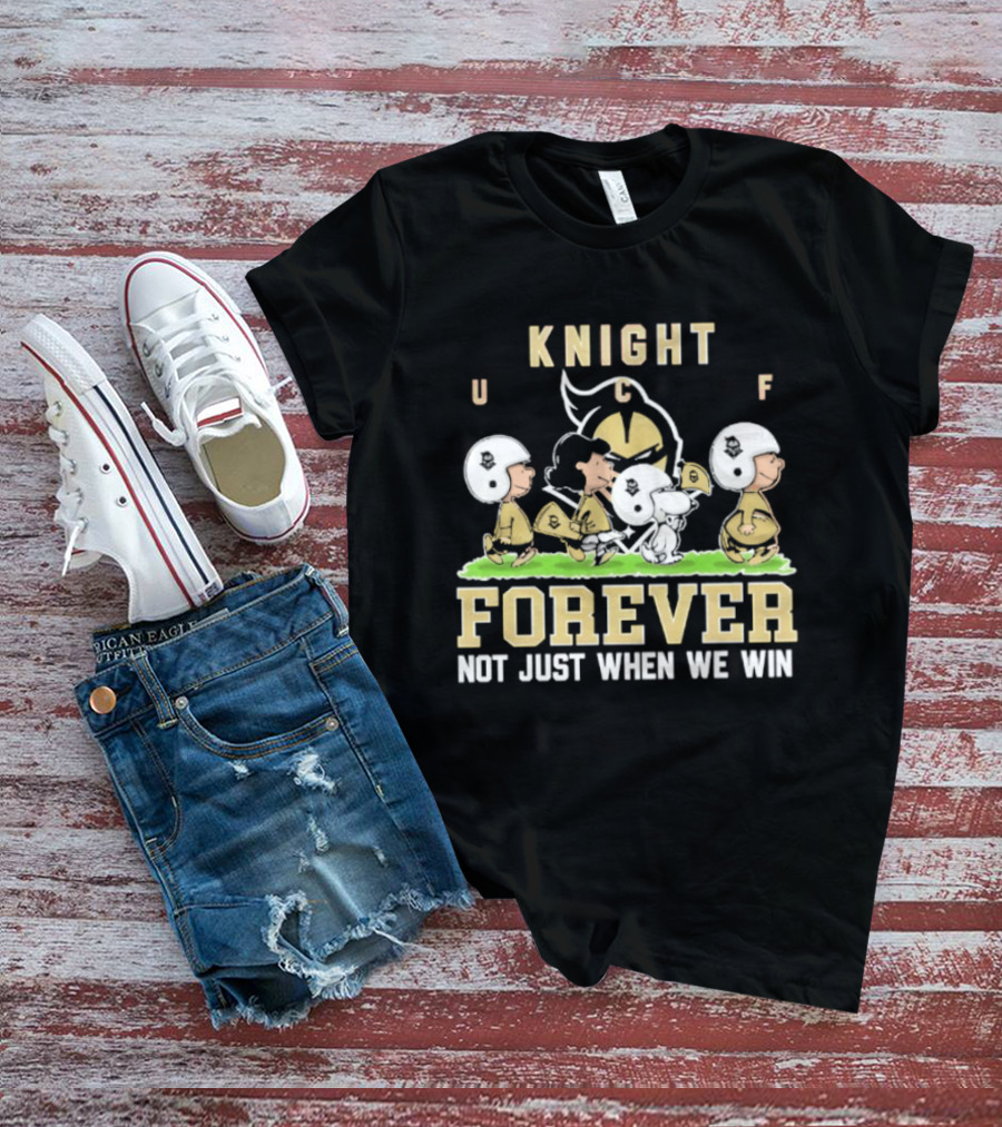 UCF Knight Peanuts Characters Forever Not Just When We Win T-Shirt