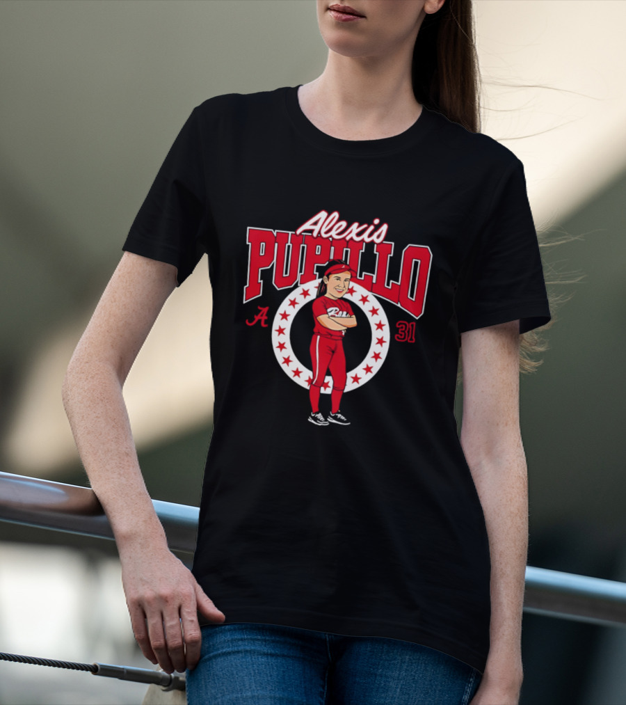 Alexis Pupillo Alabama Softball Number 31 NCAA Legends Player T-Shirt