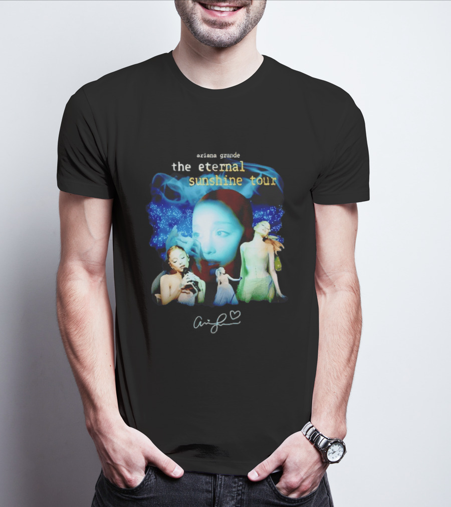 Ariana Grande The Eternal Sunshine Tour Collage With Signature T-Shirt