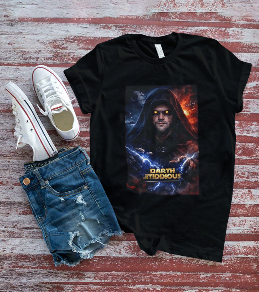 Darth Stiddious Jarrett Stidham Lightning Eyes Sith Star Wars T-Shirt