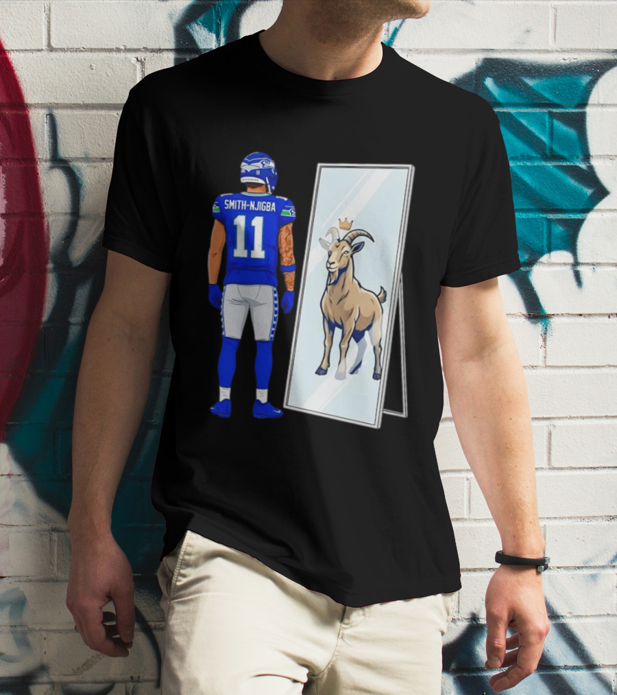 Jaxon Smith Njigba Seattle Seahawks Mirror Goat Football T-Shirt