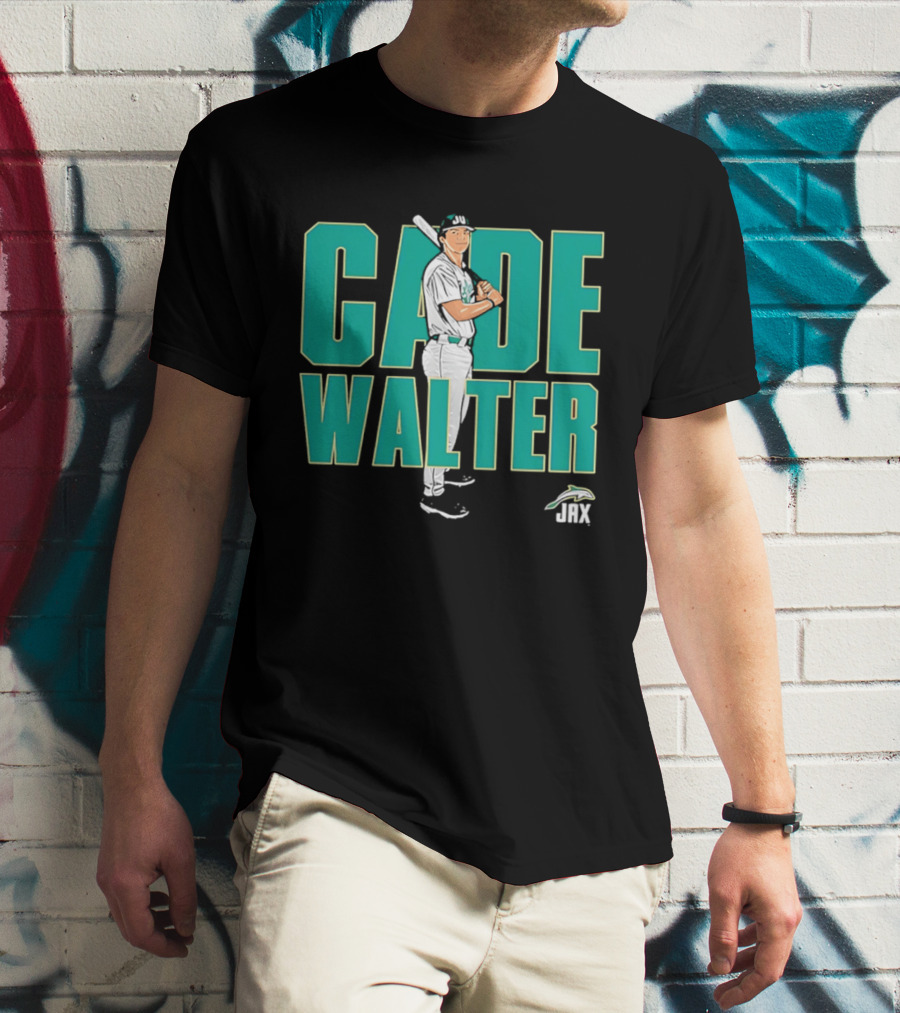 Cade Walter JAX Baseball NCAA Caricature T-Shirt
