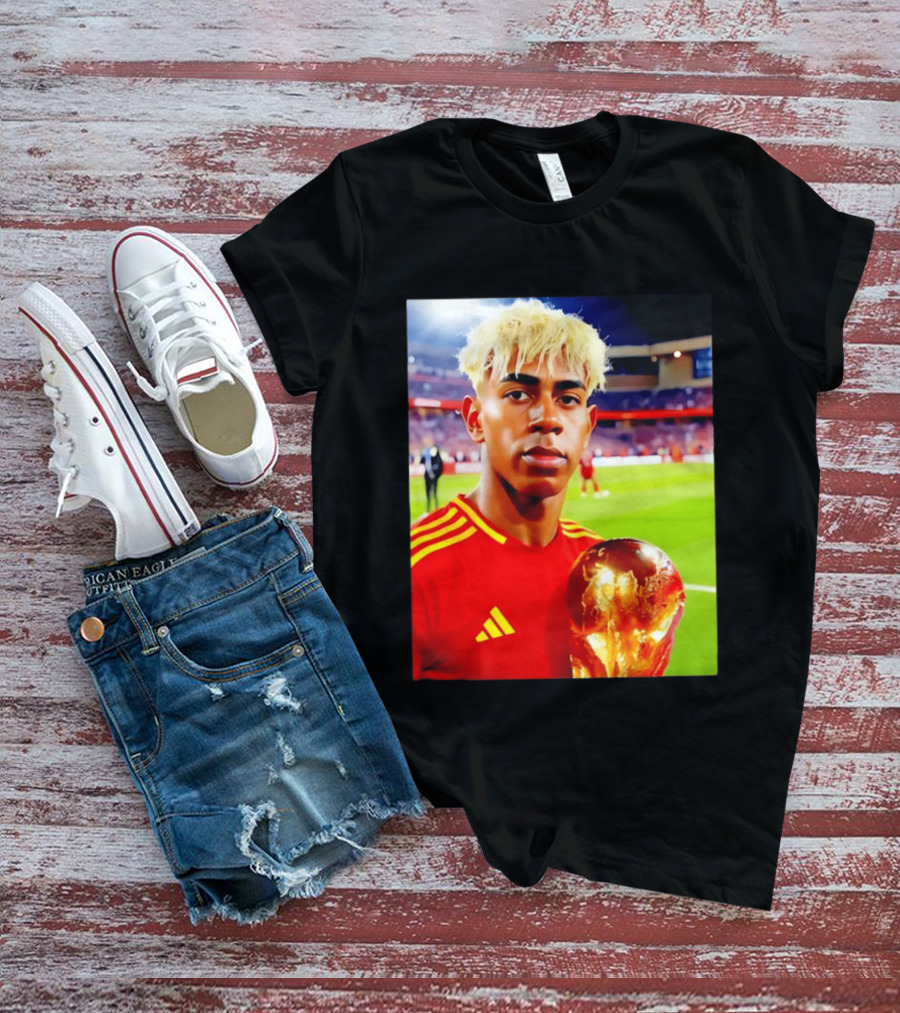 Lamine Yamal Barcelona Young Talent With Trophy T-Shirt