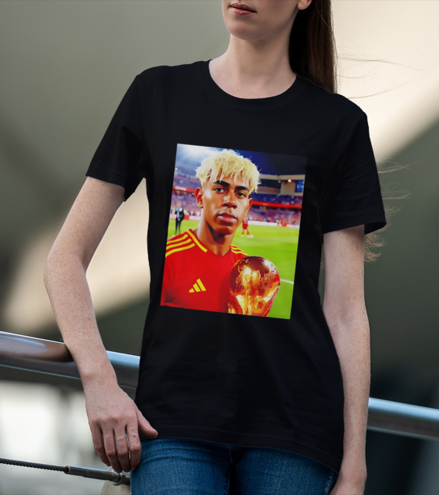 Lamine Yamal Barcelona Young Talent With Trophy T-Shirt