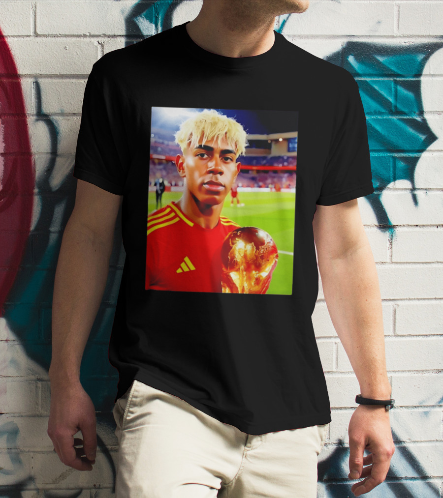 Lamine Yamal Barcelona Young Talent With Trophy T-Shirt