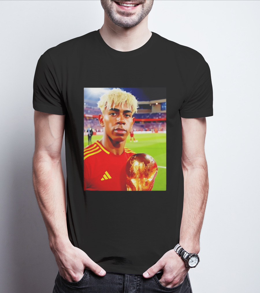 Lamine Yamal Barcelona Young Talent With Trophy T-Shirt