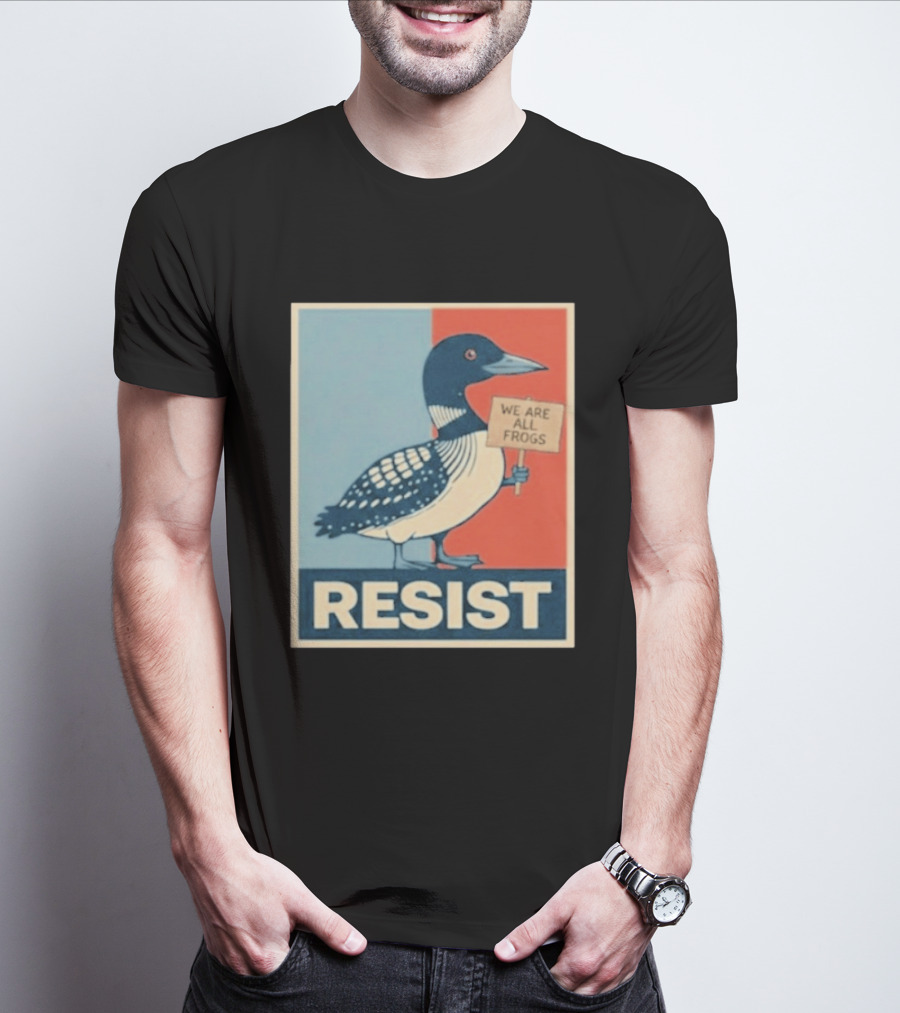 Resist Minnesota Loon We Are All Frogs T-Shirt