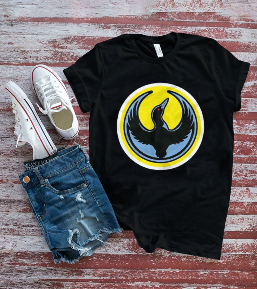 Minnesota Rebel Alliance Loon Symbol Yellow Circle T-Shirt