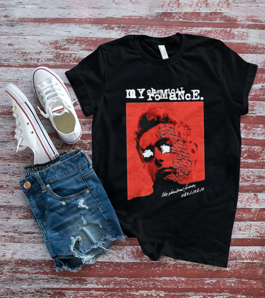 MY Chemical Romance The Black Parade 2026 Tour Peru Distressed Red Face T-Shirt