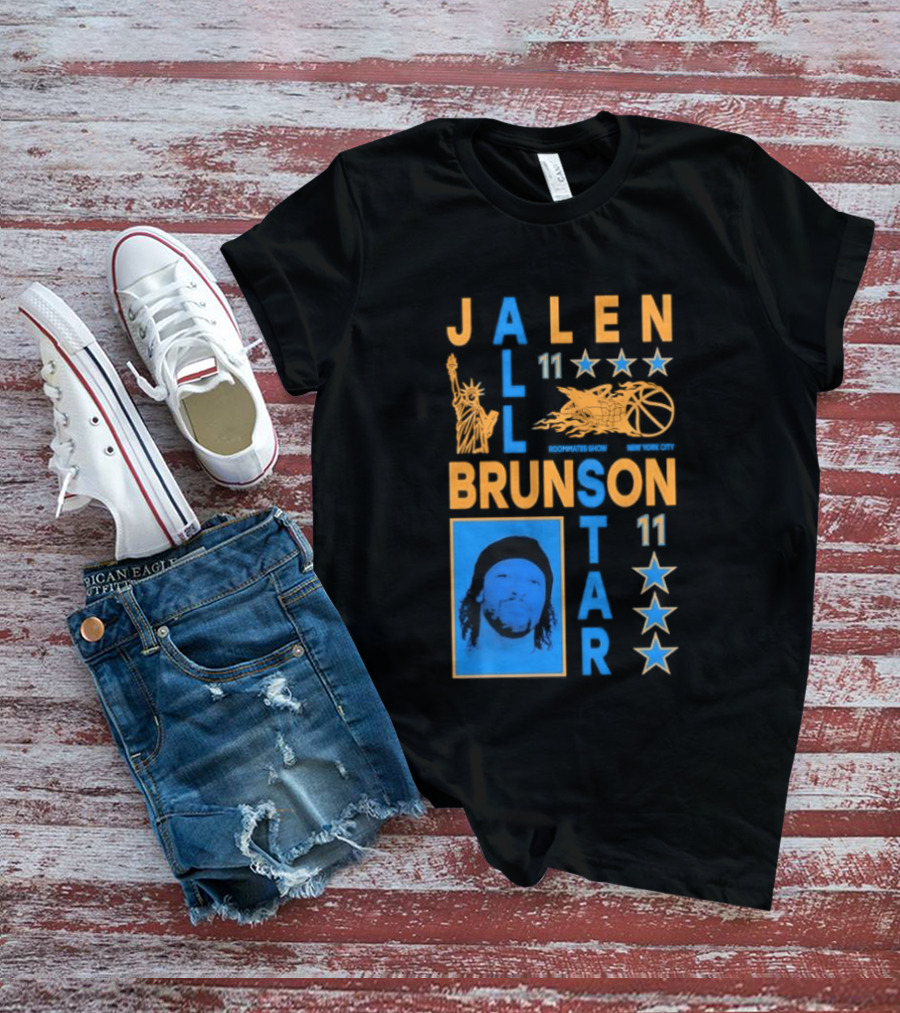 Jalen Brunson 11 New York Basketball Star Player T-Shirt