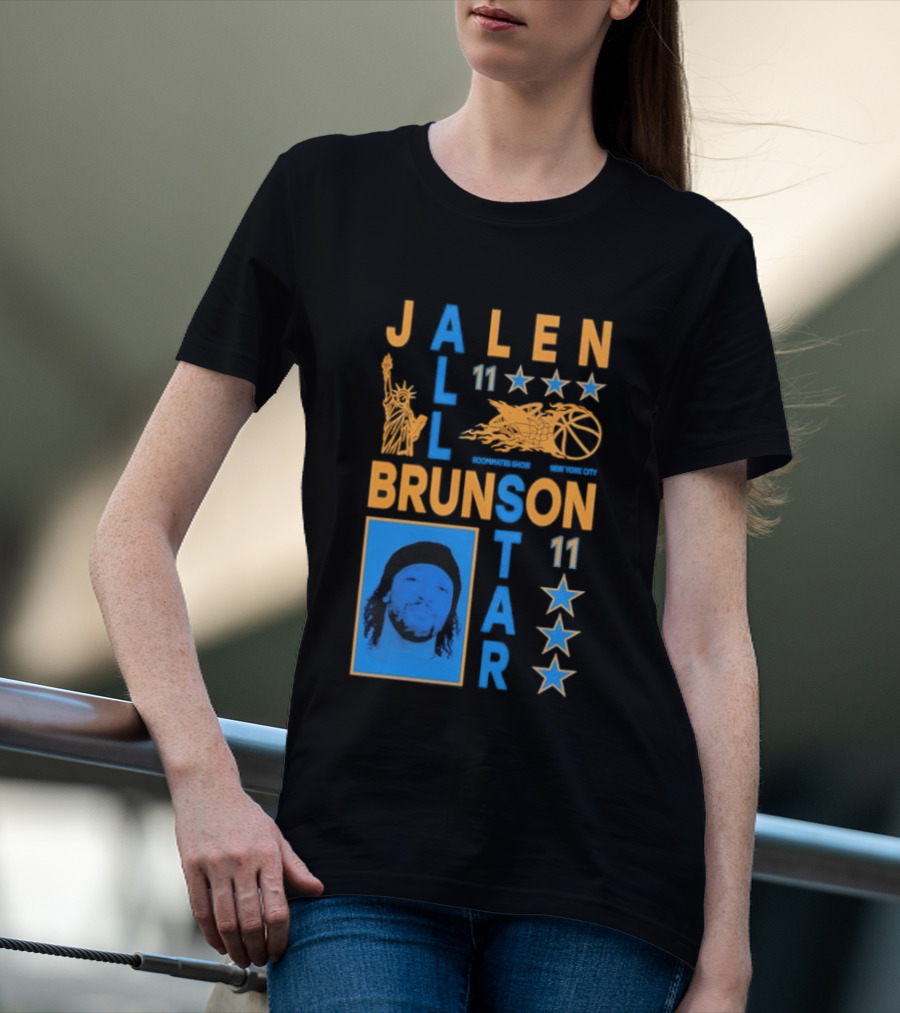 Jalen Brunson 11 New York Basketball Star Player T-Shirt