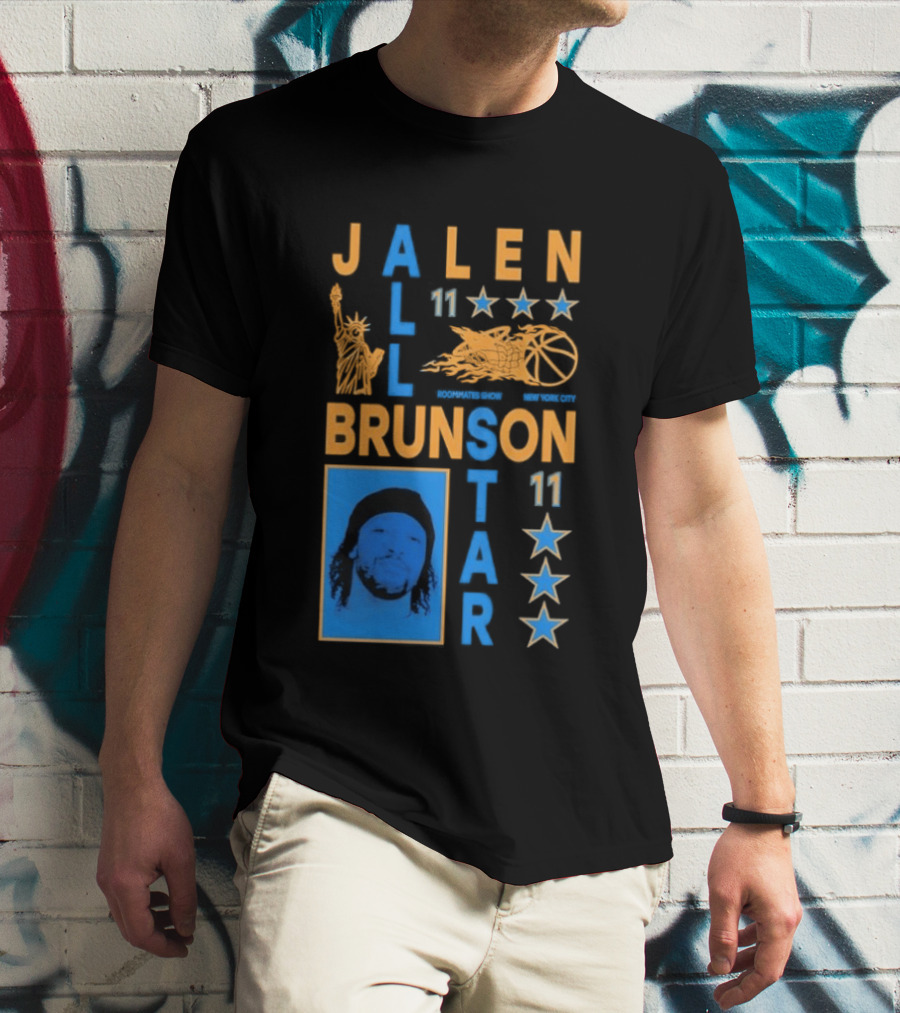 Jalen Brunson 11 New York Basketball Star Player T-Shirt