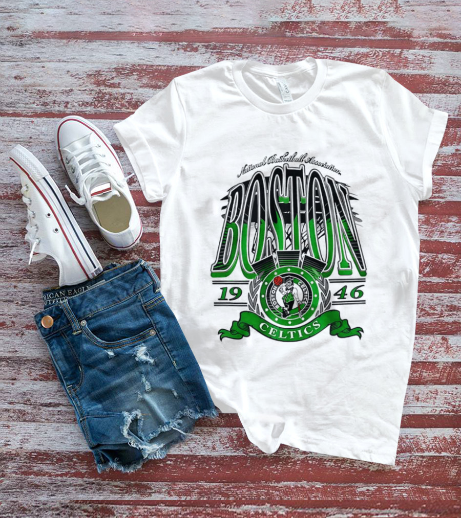 Boston Celtics National Basketball Association 1946 Team T-Shirt