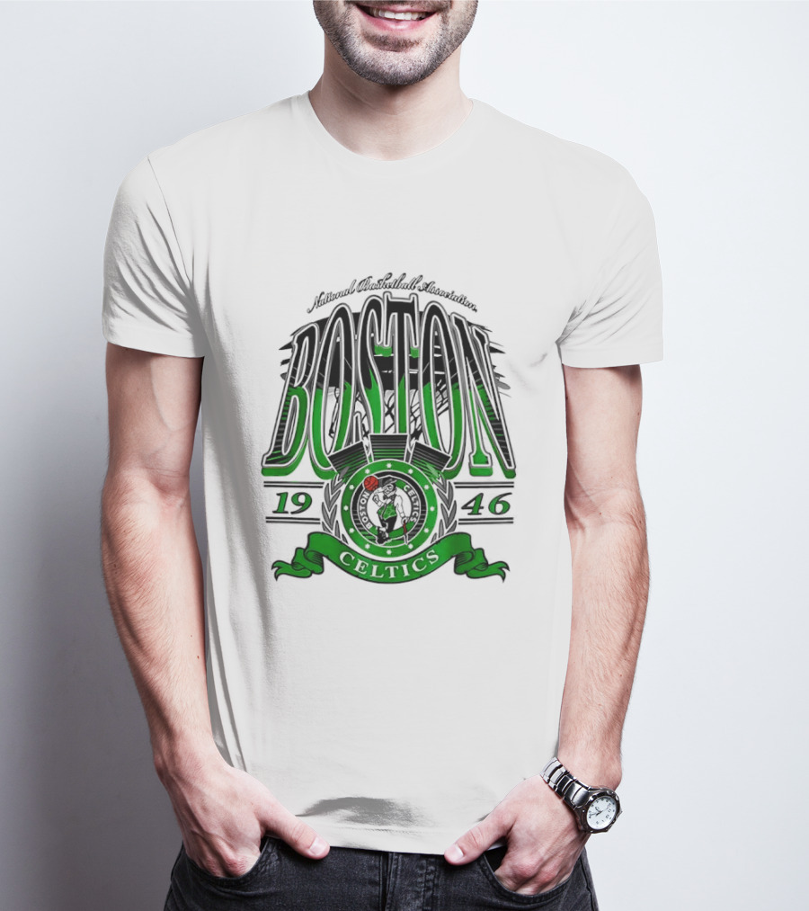 Boston Celtics National Basketball Association 1946 Team T-Shirt