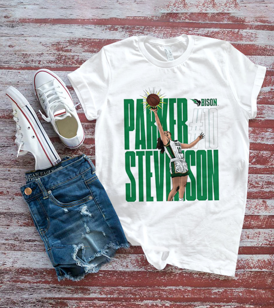 Parker Stevenson OKBU Bison #10 Basketball NCAA Caricature T-Shirt