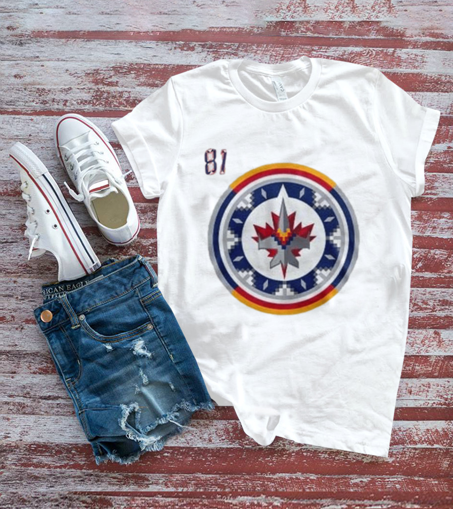 Winnipeg Jets Wasacnews Night 2026 Pixelated Logo 81 T-Shirt