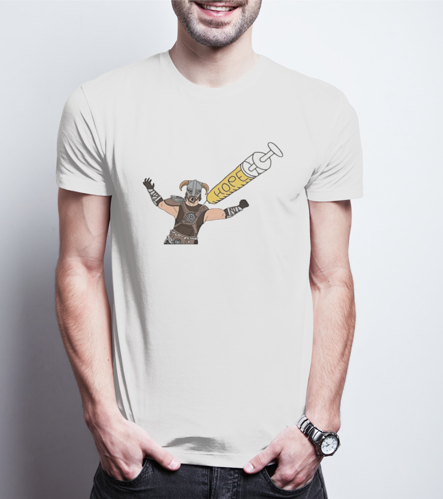 Dragonborn Youtooz Hope Syringe Helmet Warrior T-Shirt
