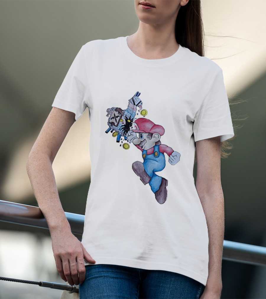 Super Mario Llama Coins Jumping T-Shirt