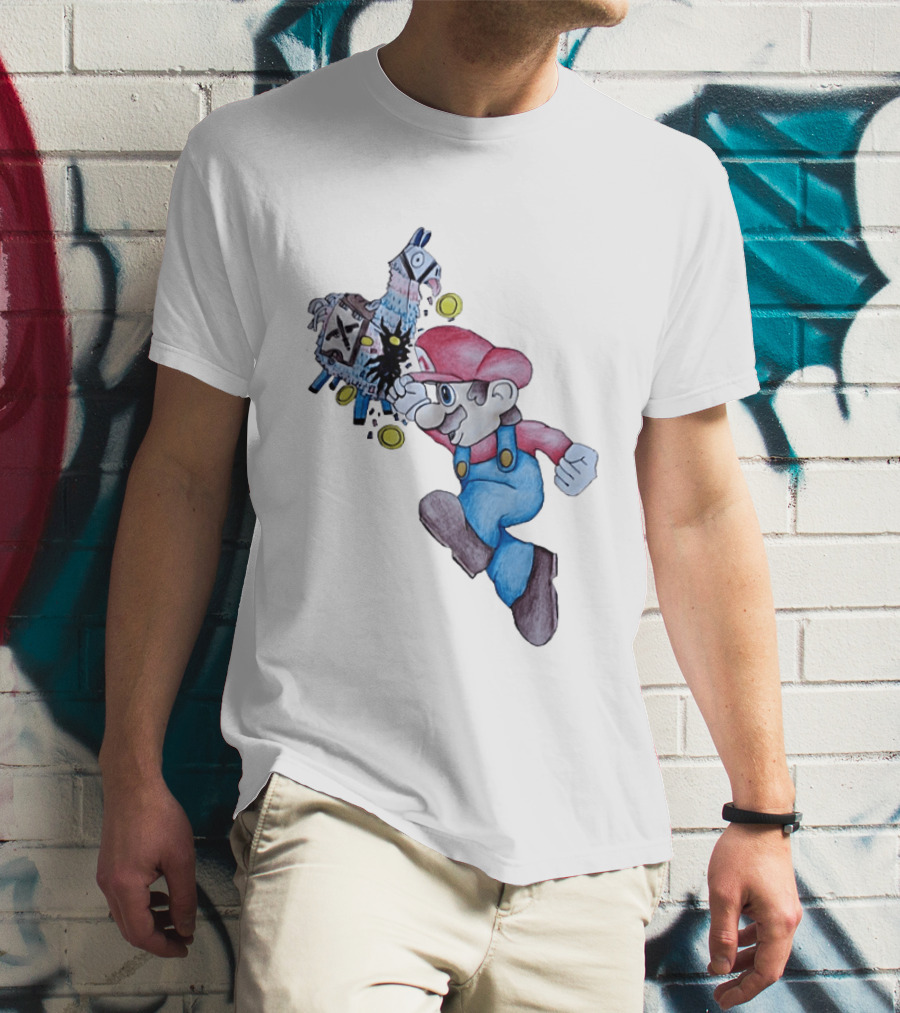 Super Mario Llama Coins Jumping T-Shirt
