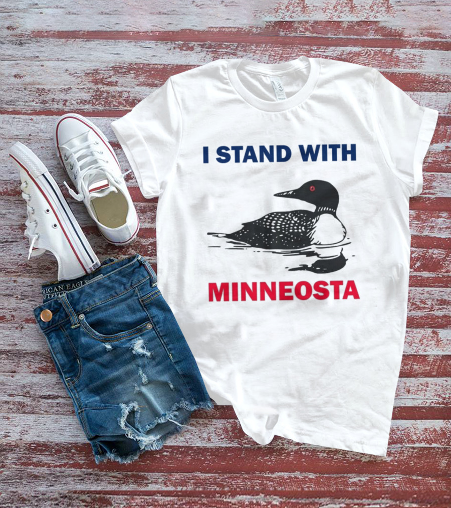 I Stand With Minnesota Common Loon T-Shirt