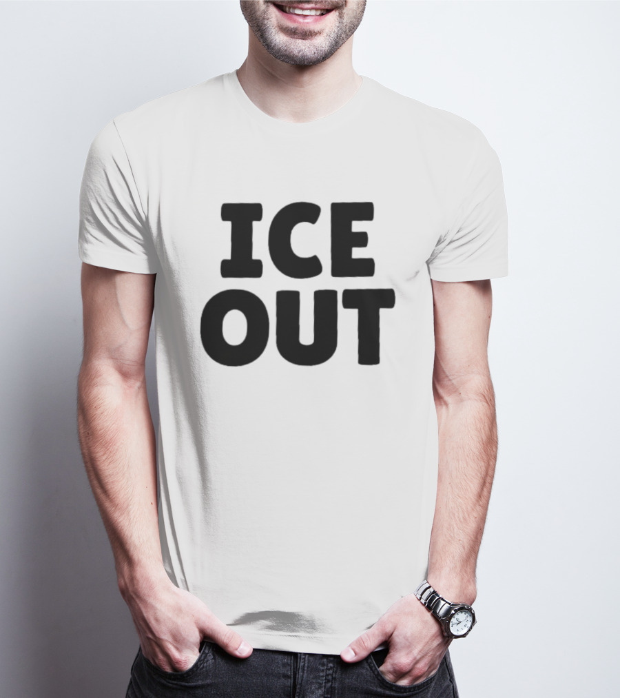 USA People Support ICE OUT Message T-Shirt