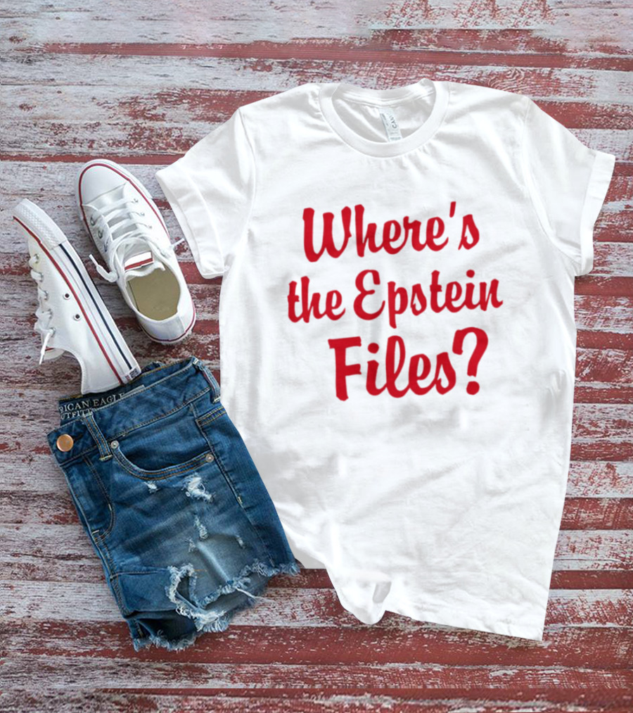 Where's The Epstein Files Mystery Inquiry T-Shirt