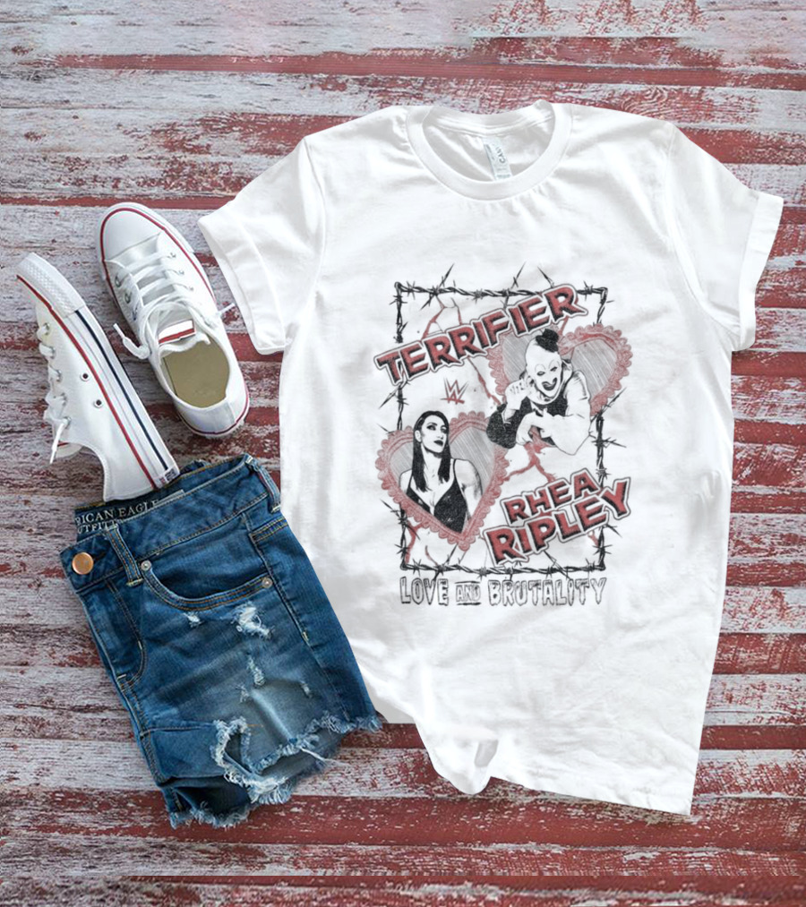 Terrifier Rhea Ripley Love And Brutality Ripple Junction T-Shirt