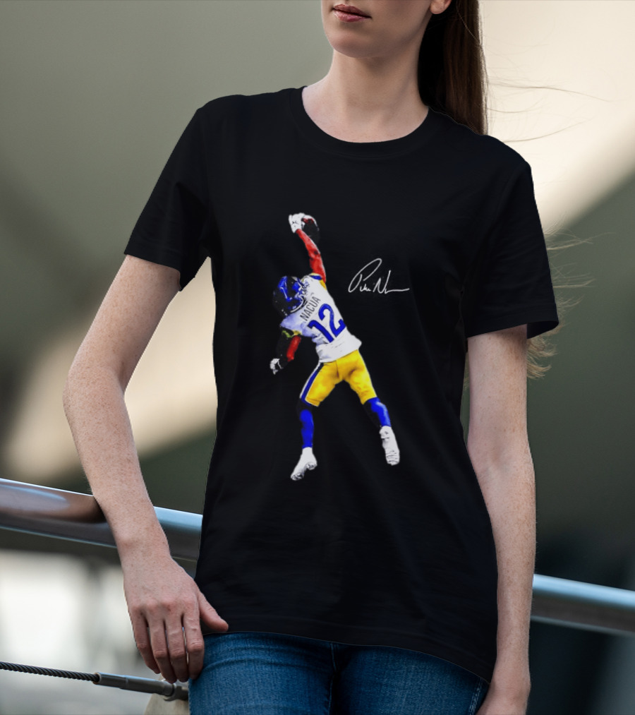 Puka Nacua 12 Los Angeles Rams Football Catch Highlight T-Shirt