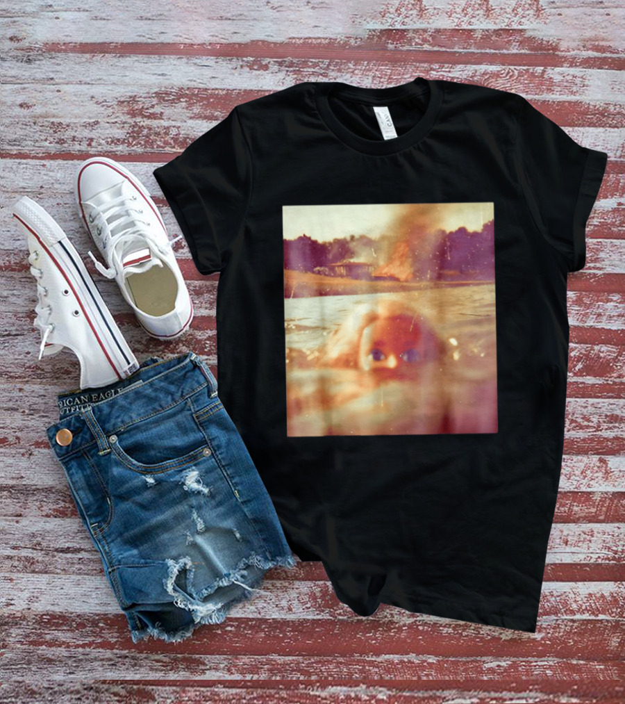 Doll Face Meme Swimming Surreal Humor T-Shirt
