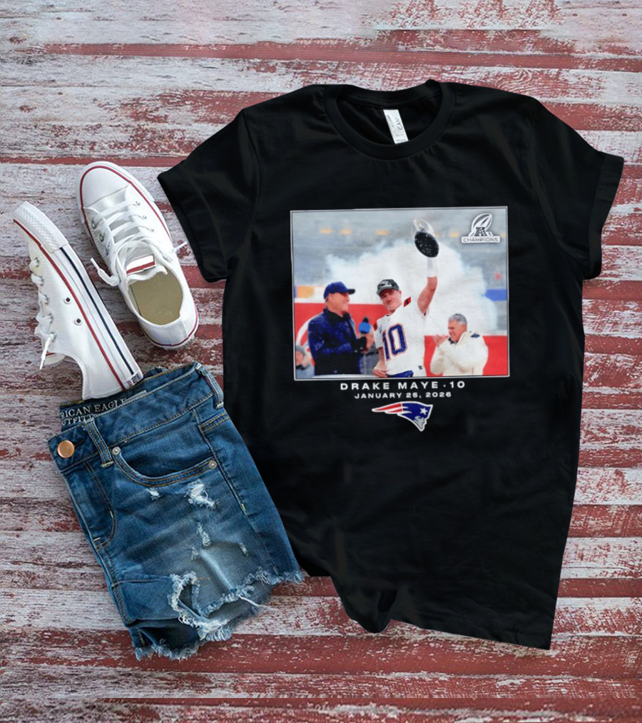 Drake Maye New England Patriots Super Bowl Champions Week 21 Big & Tall T-Shirt