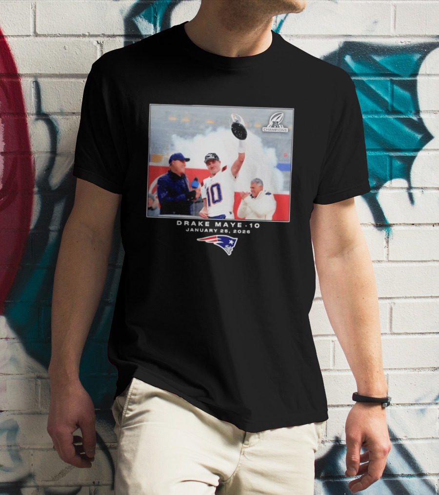 Drake Maye New England Patriots Super Bowl Champions Week 21 Big & Tall T-Shirt
