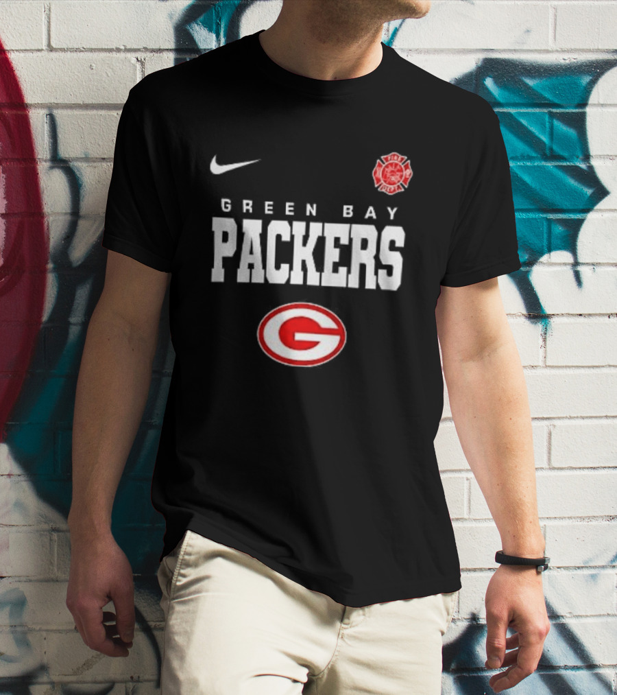 Green Bay Packers Red Friday Firefighter Nike Packers G T-Shirt