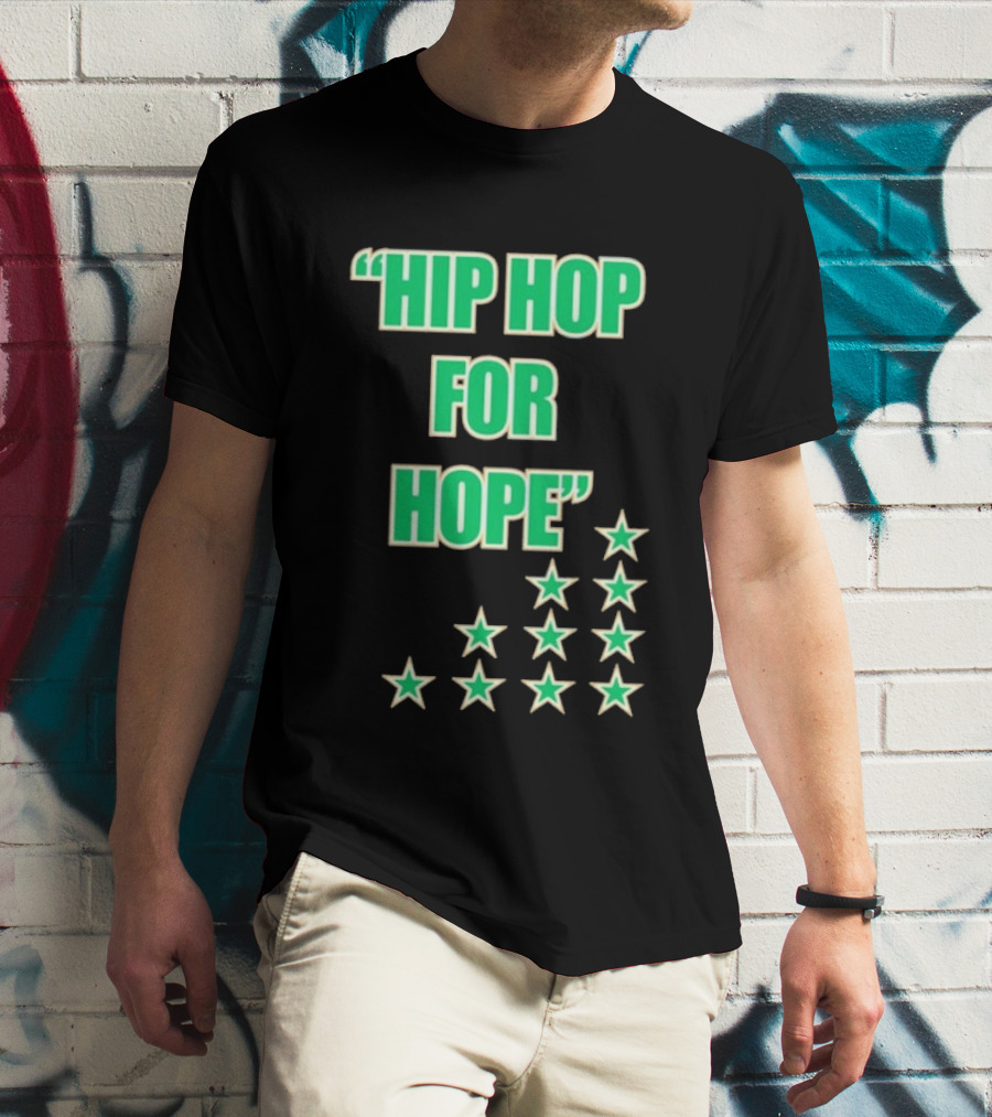 Hip Hop For Hope Green Stars Collection T-Shirt