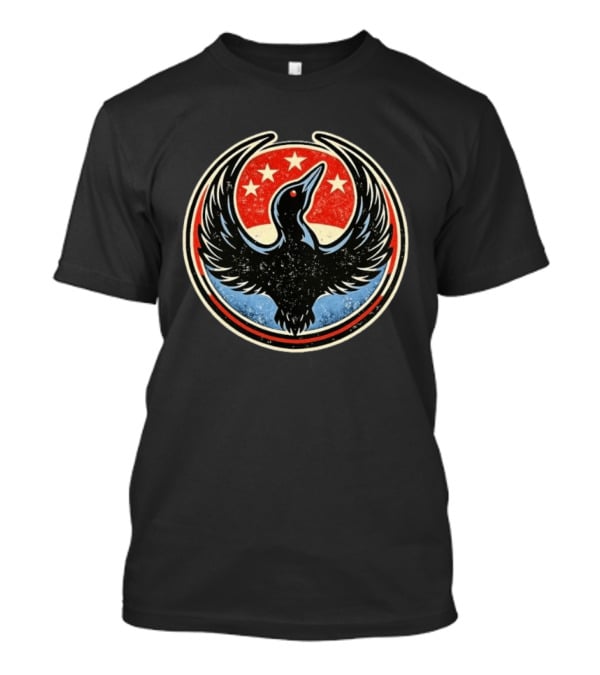 Minnesota Rebel Blackbird Red White Blue Stars Political T-Shirt