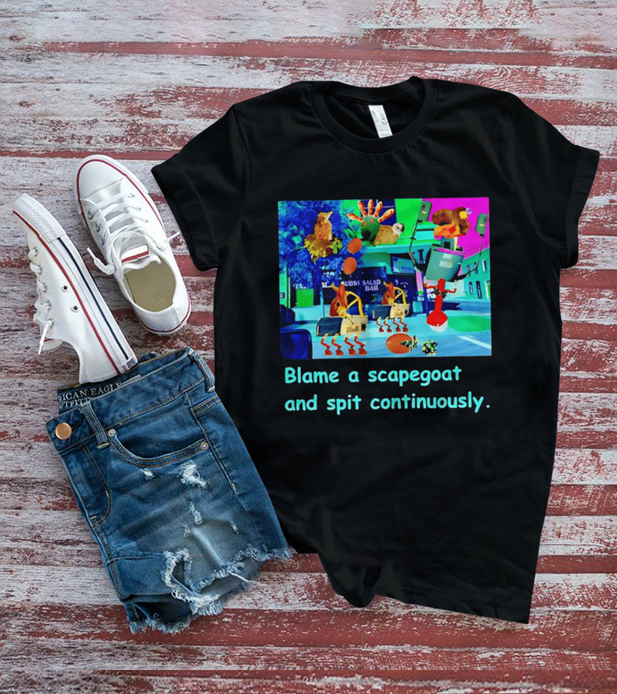 Blame A Scapegoat And Spit Continuously Surreal Animal Montage T-Shirt