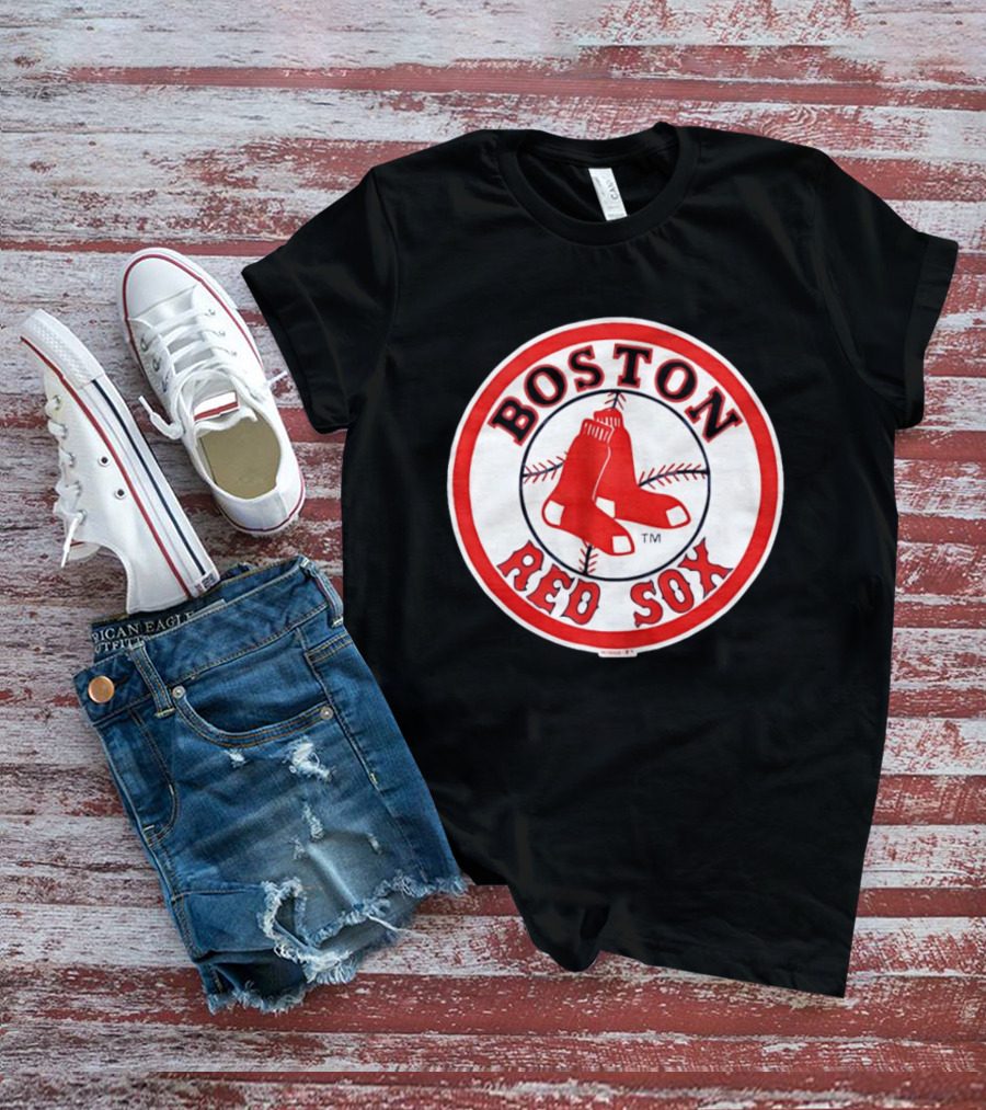 Boston Red Sox Hanging Red Socks Baseball Team T-Shirt