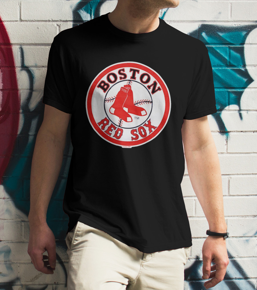 Boston Red Sox Hanging Red Socks Baseball Team T-Shirt