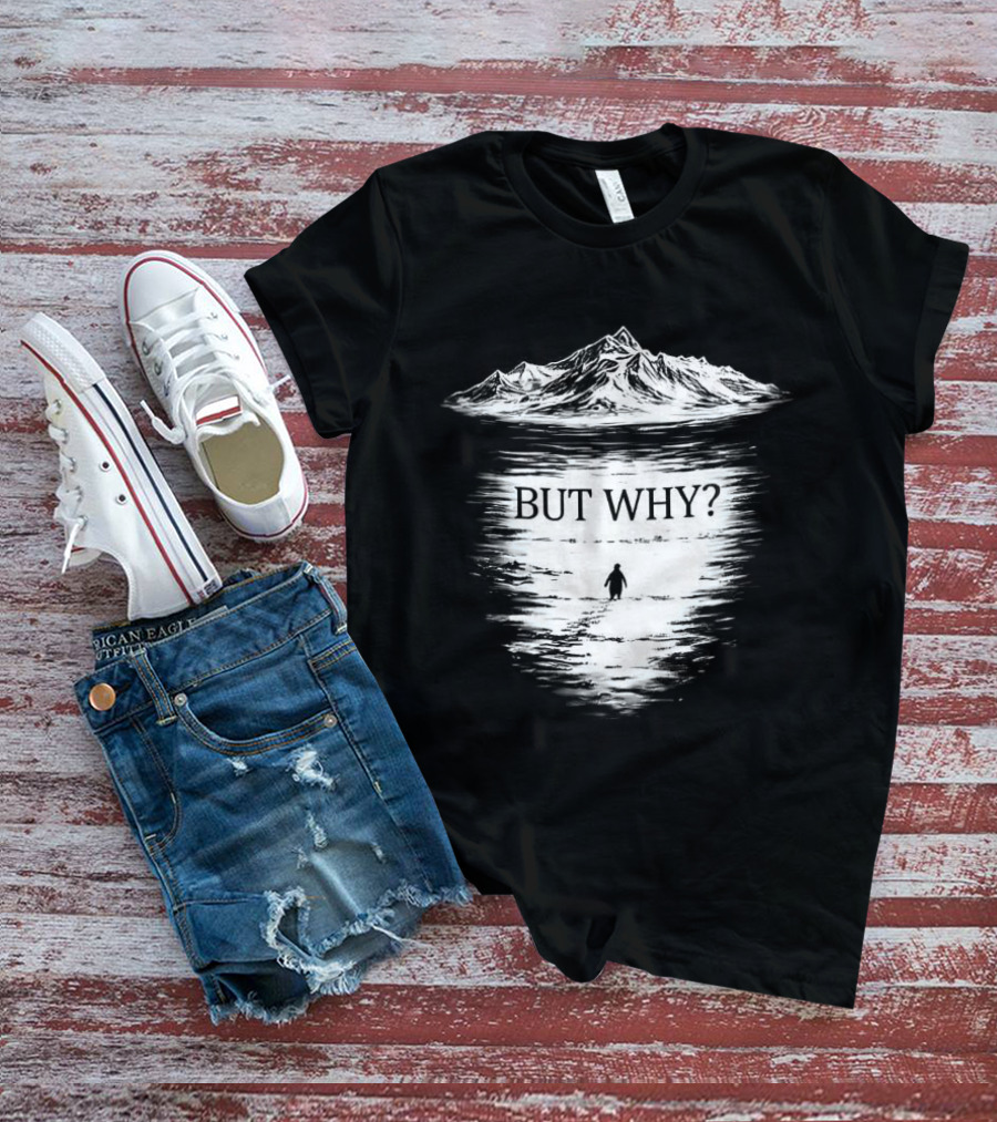 Penguins Headed Towards Mountains But Why Meme T-Shirt