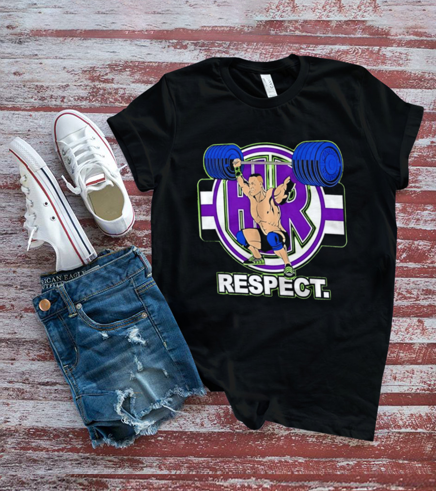 John Cena HR Respect Weightlifting Motivational T-Shirt