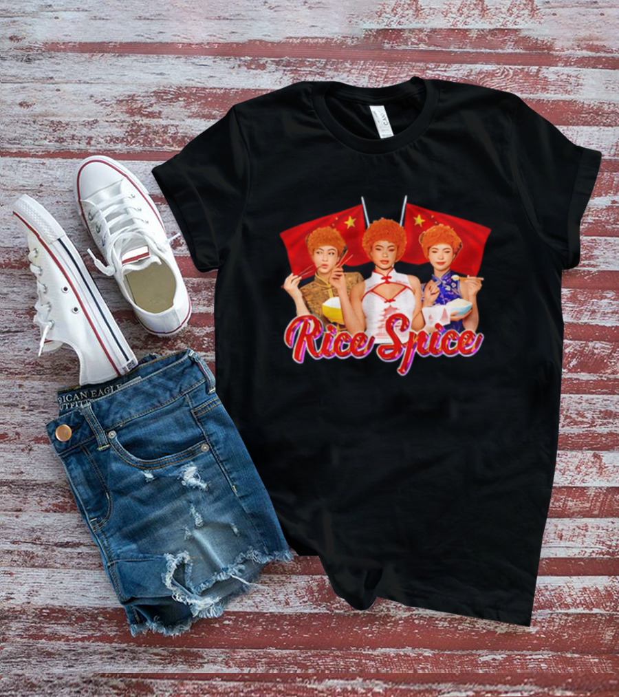 China Rice Spice Trio With Flags And Traditional Attire T-Shirt
