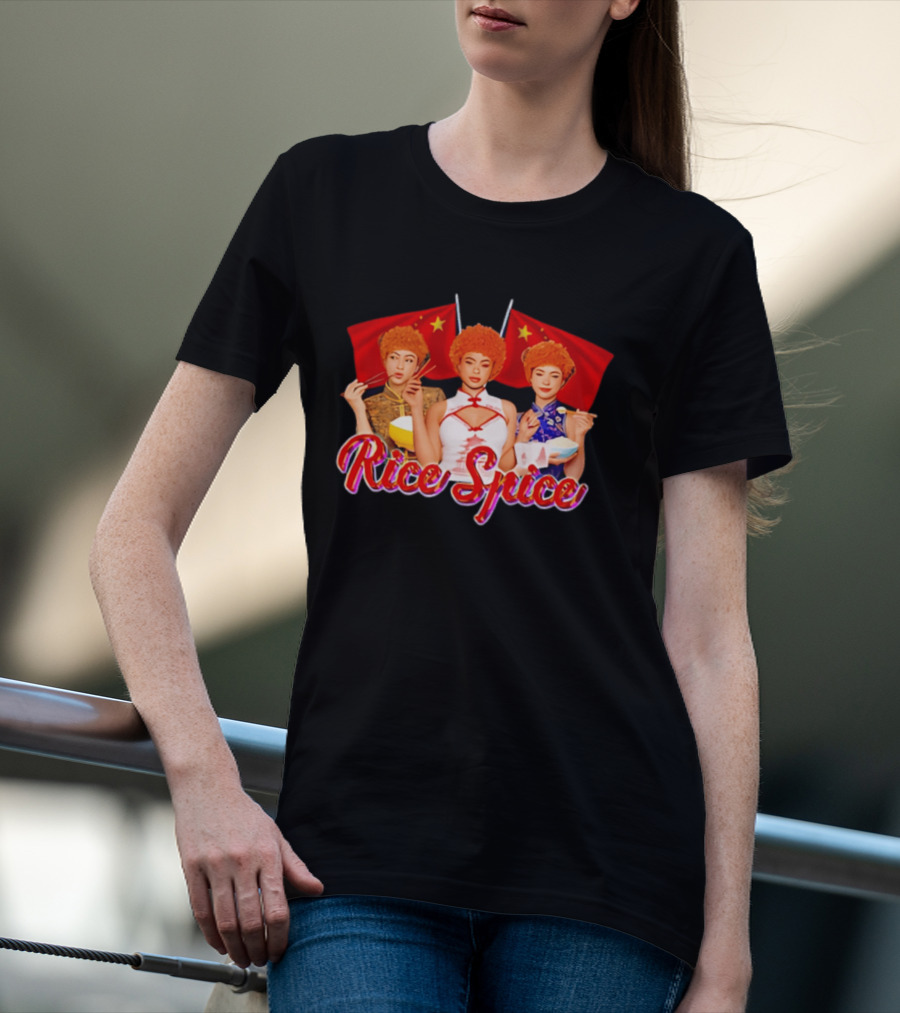 China Rice Spice Trio With Flags And Traditional Attire T-Shirt
